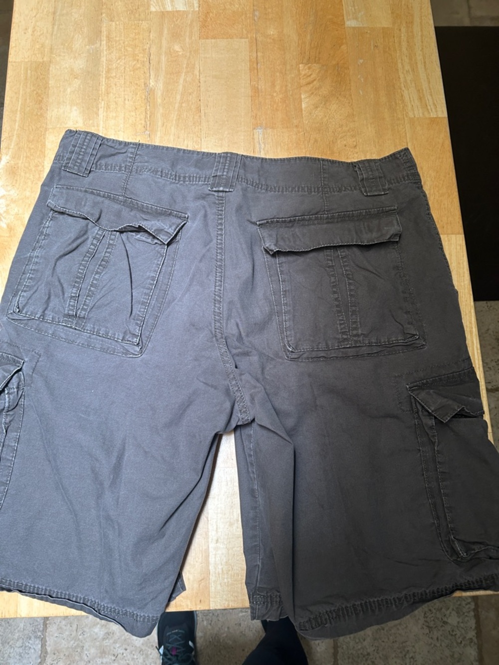 Lee Charcoal Cargo Shorts with Side Pockets